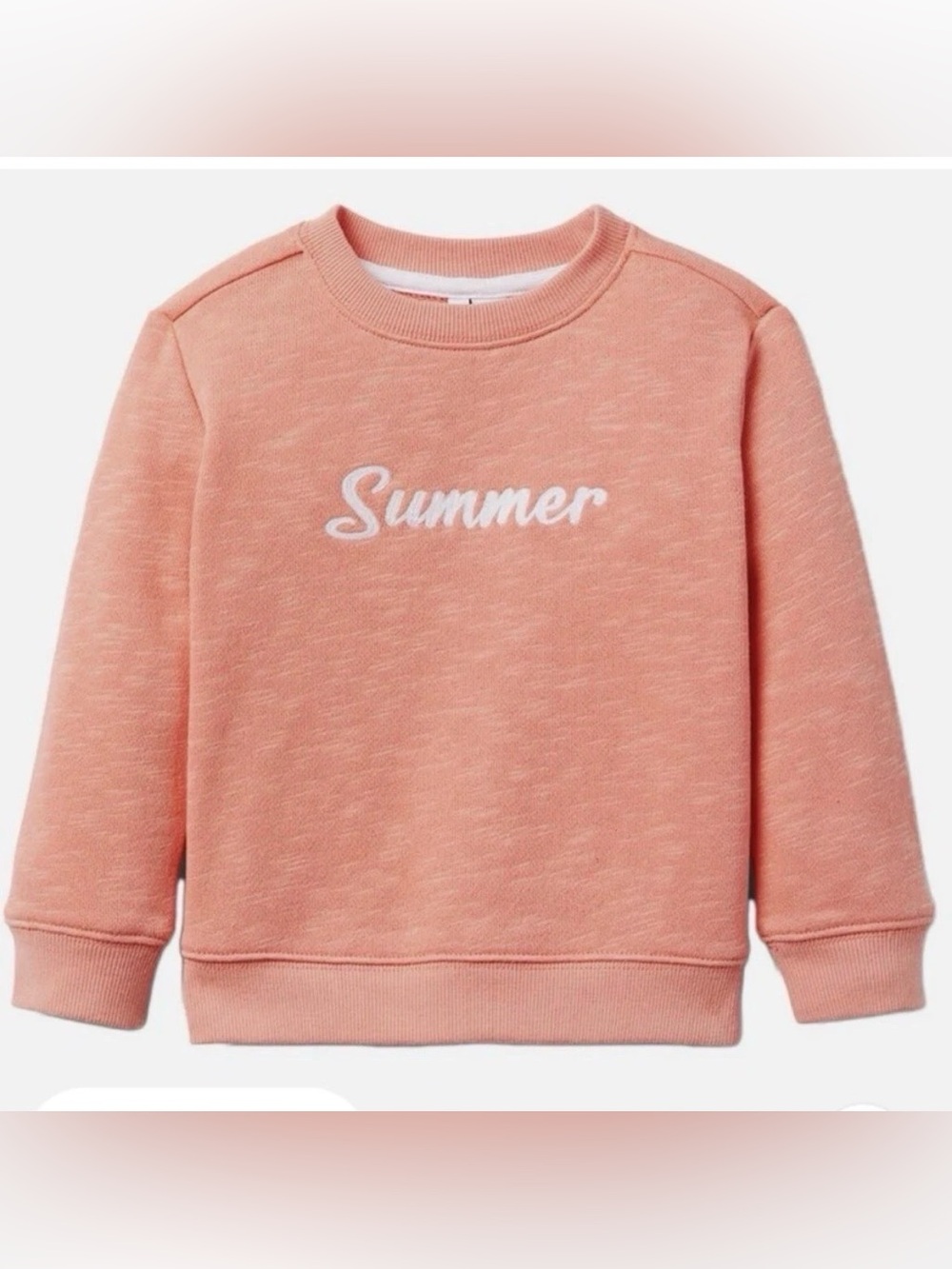 Janie and Jack Coral 'Summer' Crewneck Sweatshirt